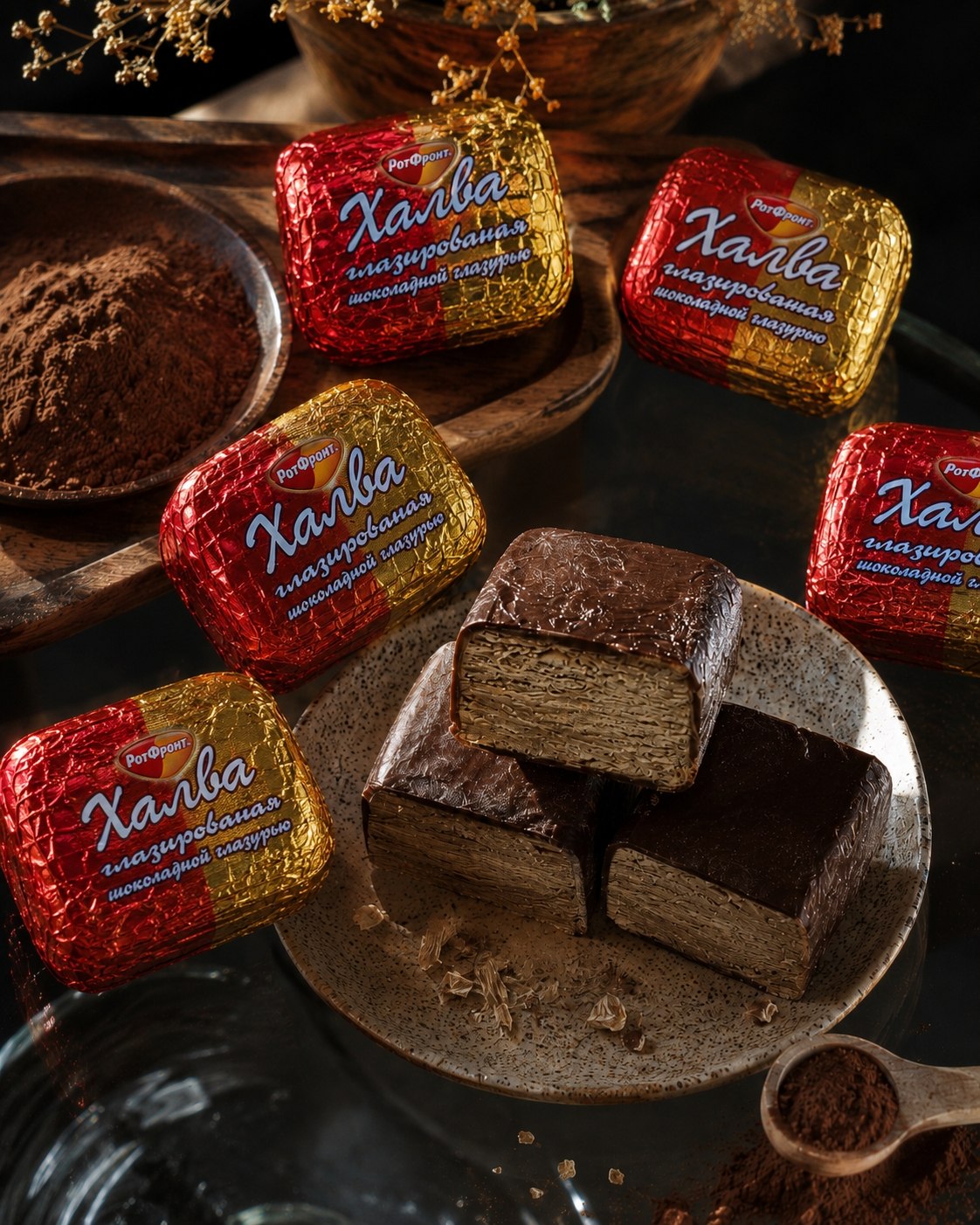 Halva v shokolade v produktovom magazine JerezMagazin v Jerez de la Frontera