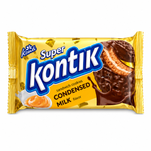 Pechenye Kontik Super so vkusom sgushchennogo moloka